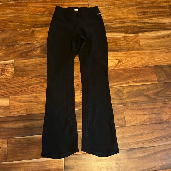 Kerrits Pants - Kerrits Women's Sit Tight Wind Pro Knee Patch Bootcut Tights Black size medium